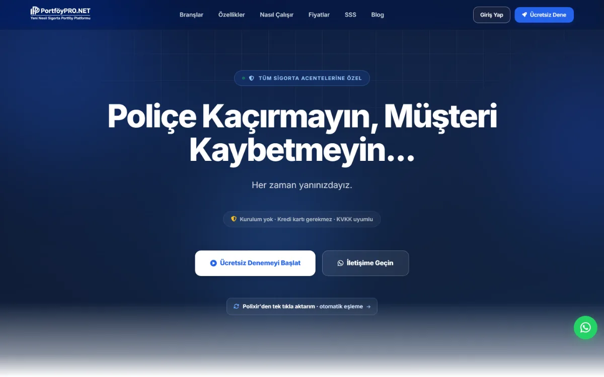 PortföyPRO.NET portföy yönetim panelinin ekran görüntüsü